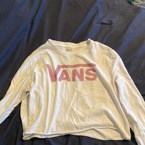 Size Small, Vans Cropped long sleeve shirt